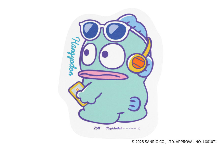 Zoff｜はぴだんぶい ダイカットクロス ハンギョドン モデル