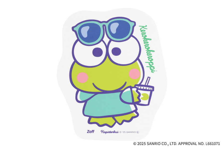 Zoff｜はぴだんぶい ダイカットクロス けろけろけろっぴ モデル