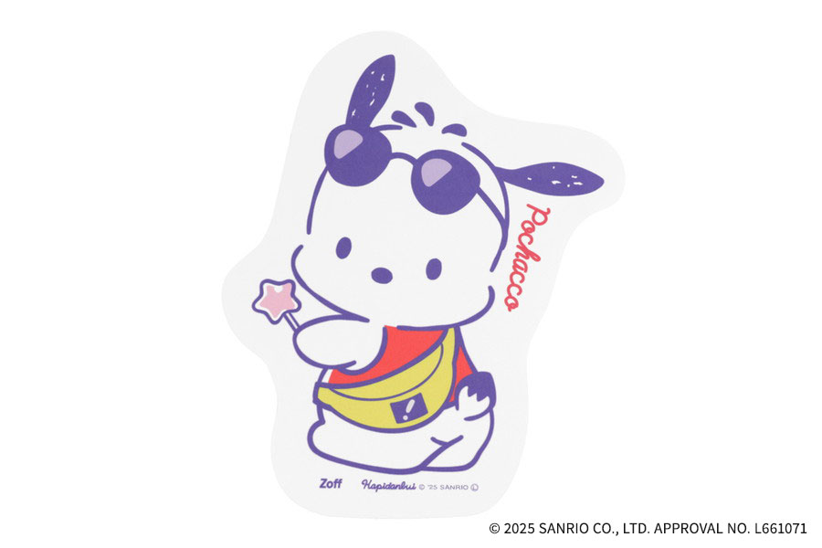 Zoff｜はぴだんぶい ダイカットクロス ポチャッコ  モデル