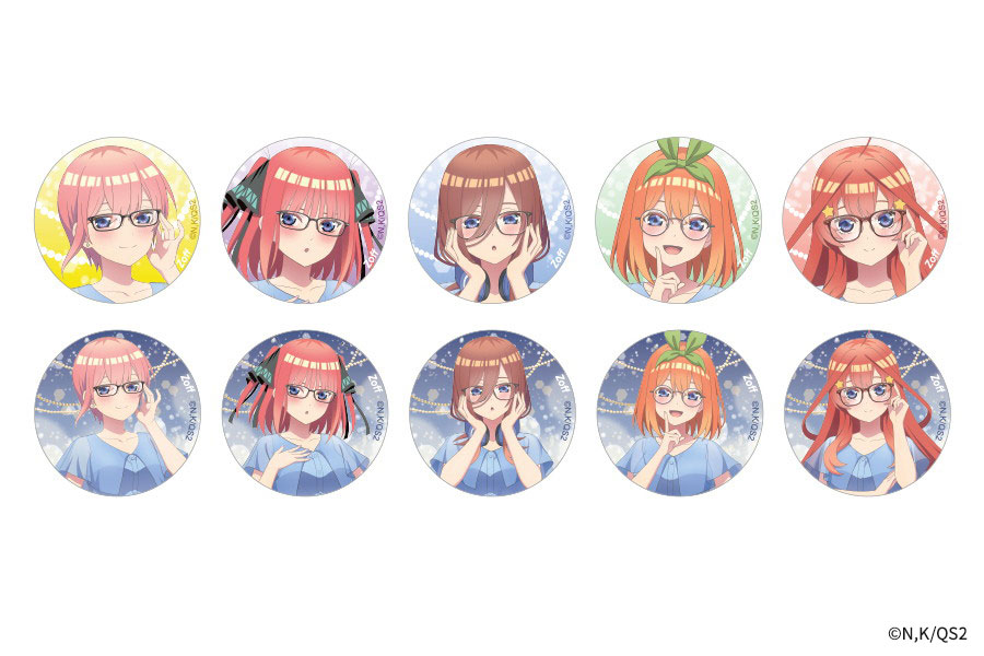 Zoff｜五等分の花嫁＊ トレーディング缶バッジ（全10種コンプリートセット）