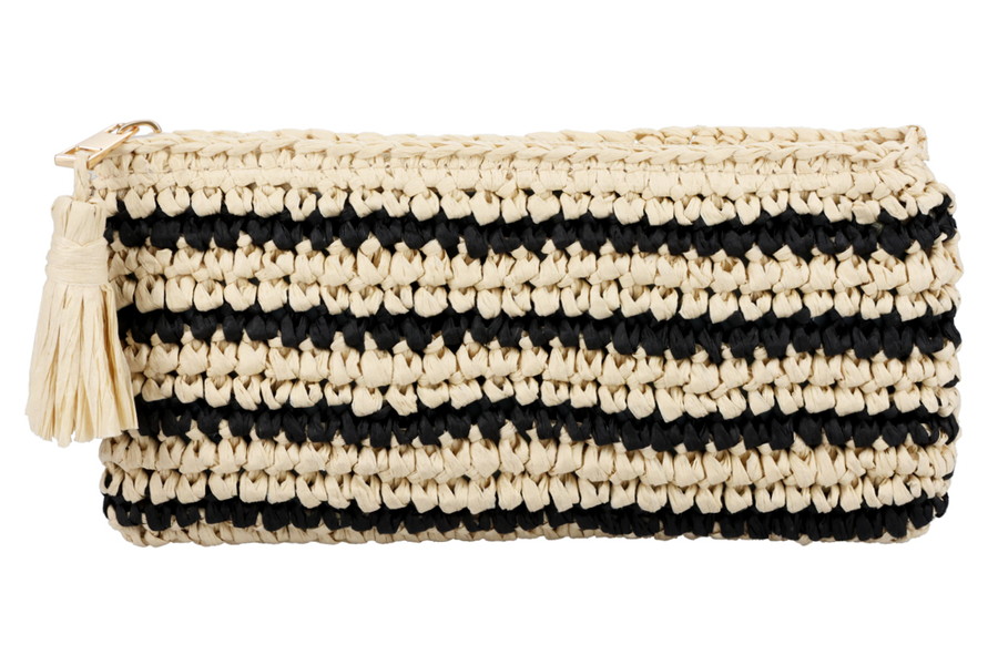 RAFFIA POUCH