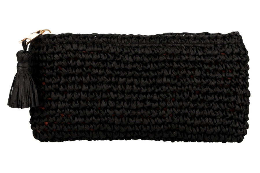 RAFFIA POUCH