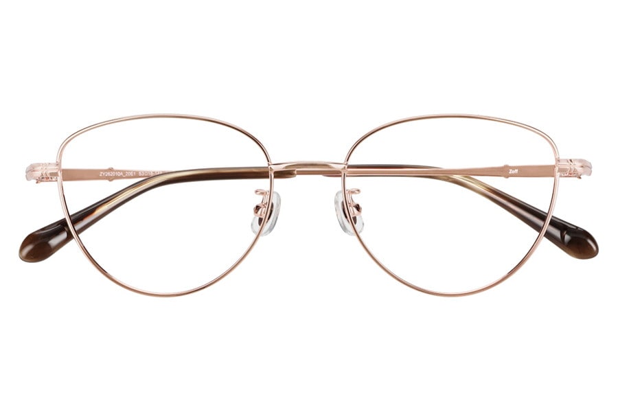 トレンドのフォックス型メタルフレーム（ZY262010-20E1）｜メガネの