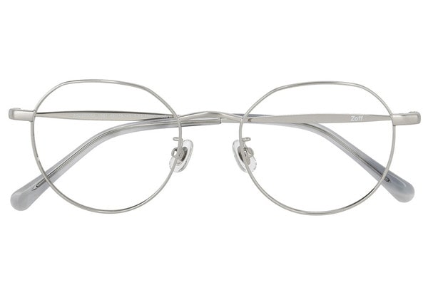 PCメガネ メタルフレーム シルバー スペシャルプライス]シンプルながらこなれ感のあるメタルフレーム