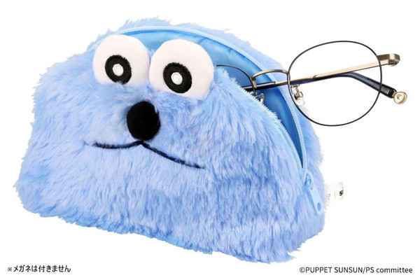 予約終了]Zoff｜PUPPET SUNSUN もふもふメガネケース（SUNSUN-POUCH-BL