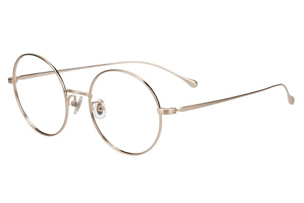 大きめサイズが特徴のラウンド型チタンフレーム（ZF253003-56F1