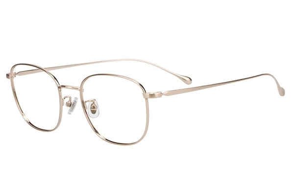 大きめサイズが特徴のウェリントン型チタンフレーム（ZF253004-56F1