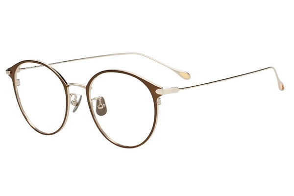華やかさのあるボストン型チタンフレーム（ZG253004-43E1）｜メガネの
