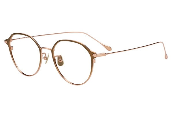華やかさのあるボストン型チタンフレーム（ZG253005-48E1）｜メガネの