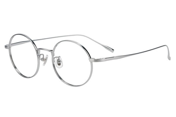 知的な印象のラウンド型チタンフレーム（ZG253010-15F1）｜メガネの