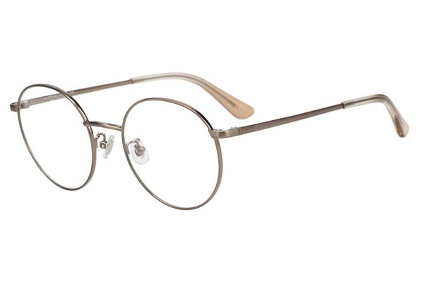 中顔面短縮メガネ　zoff ブラウン FASHION METAL[中顔面短縮みえメガネ]（ZY242028-14E1）｜メガネ