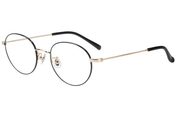 zoff メガネ 顔なじみの良い快適なかけ心地のボストン型メガネ ゴールド 細縁 ベーシックで使いやすいボストンフレーム/CLASSIC METAL（ZN232004