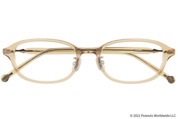 WEB限定価格]Zoff PEANUTS COLLECTION ZO211019-41A1 ZO211019_41A1】(メガネ WOMEN オーバル  ブラウン(ベージュ)) - メガネのZoffオンラインストア