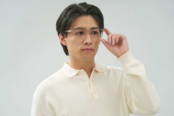 コンビネーションフレームのウェリントン型/FASHION RUBBER COMBI