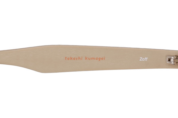 takashi kumagai × Zoff ゾフ 品番 ZH211G04A-42F1 メガネ ウッド柄 サイズ50□22-145 正規品 / B4380