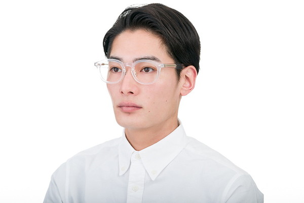 Zoff メガネ 型番：ZA221005_49A1 丸みのある太めのプラスチック