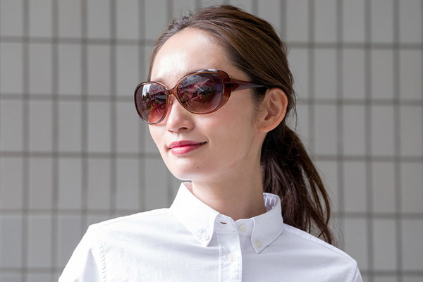 BIG SHAPE SUNGLASSES/紫外線カット率99.9%以上 ZC191G04-43A1 