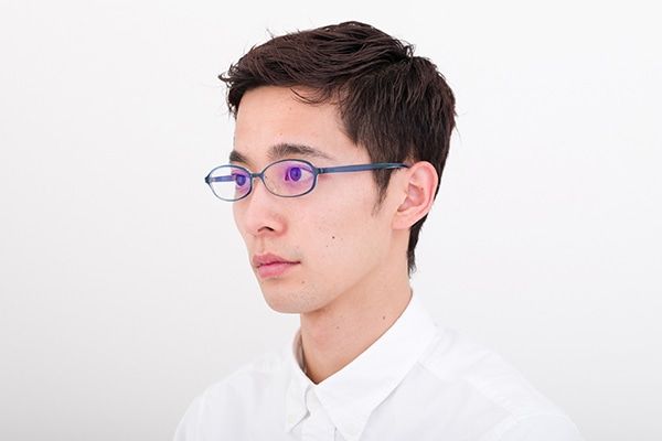 Web限定価格 Zoff Pc Clear Pack ブルーライトカット率約50 Zn181p02 71a1 Pcメガネ Unisex オーバル ブルー メガネのzoffオンラインストア