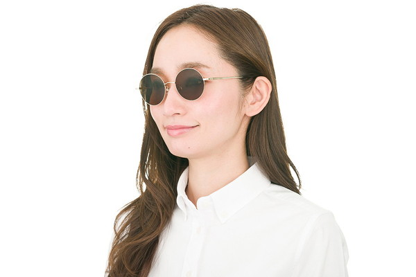 12/1まで！ブラックフライデー限定価格]TREND SUNGLASSES/紫外線カット率99.9%以上 ZP182G15-56E1  ZP182G15_56E1】(サングラス UNISEX ラウンド ゴールド) - メガネのZoffオンラインストア