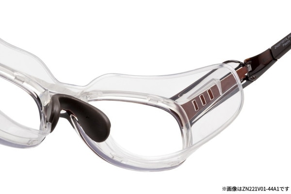 飛沫・花粉対策メガネ「AIR VISOR ULTRA+」Lサイズ ZN221V02-44A1】(サングラス UNISEX ウエリントン ブラウン) -  メガネのZoffオンラインストア