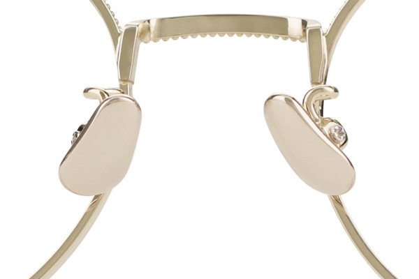 Zoff / LOVE BY e.m. メガネフレーム（レディース・ゴールド） Zoff｜LOVE BY e.m. “flutter” ｜ボストン型メタルフレーム