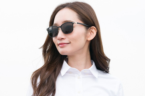 TREND SUNGLASSES/紫外線カット率99.9%以上 ZA201G01-14E1 ZA201G01_14E1】(サングラス UNISEX  ウエリントン ブラック) - メガネのZoffオンラインストア