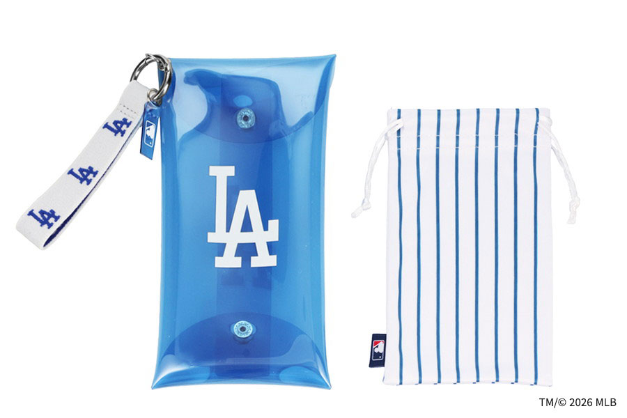 WEB限定価格]Zoff｜MLB 巾着付きクリアメガネケース(ロサンゼルス