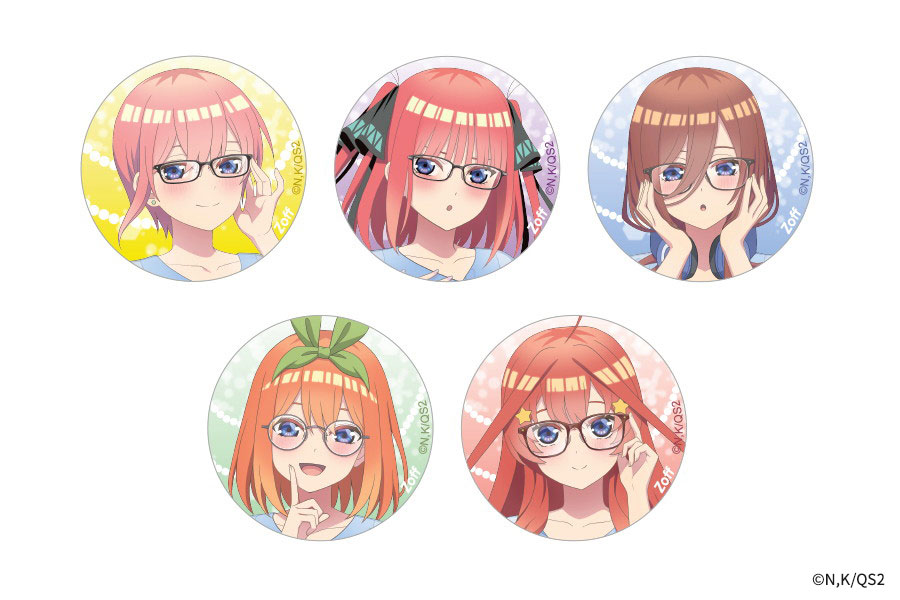 Zoff｜五等分の花嫁＊ トレーディング缶バッジ（全10種コンプリートセット）