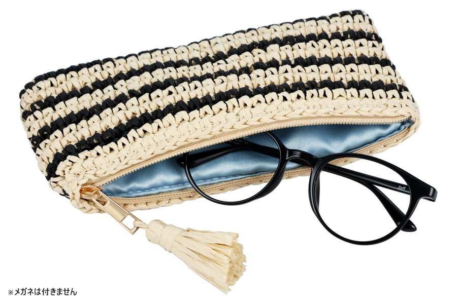RAFFIA POUCH