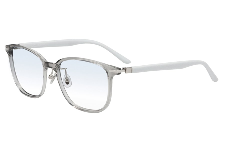 【ほぼ新品】Zoff メガネ クリアフレーム　ウェリントン型 偏光グラス　グレー SUNCUTGlasses/UV100%CUT/トレンド感のあるレンズカラーが特徴の
