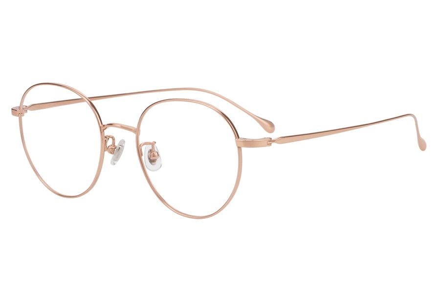 ボストン型チタンフレーム[中顔面短縮みえメガネ]（ZG263002-21E1