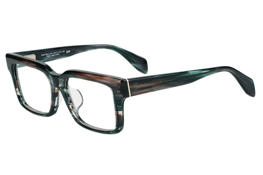 zoff メガネ　ウェリントン グレージュ　薄型非球面　ブルーライトカット　眼鏡 美しい透明感が特徴のウェリントン（ZH251003-62A1）｜メガネのZoff