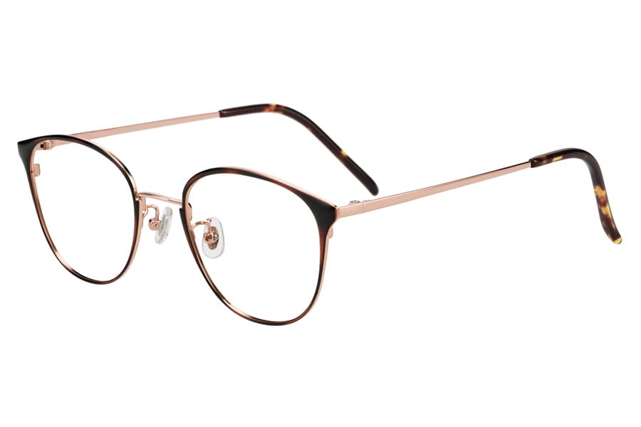 高級感ある上品な1品 高品質 目玉商品 メガネ 伊達メガネ 楽天市場】|ウェリントン型 メガネ(ブラウン) メタル 大人可愛い 眼鏡