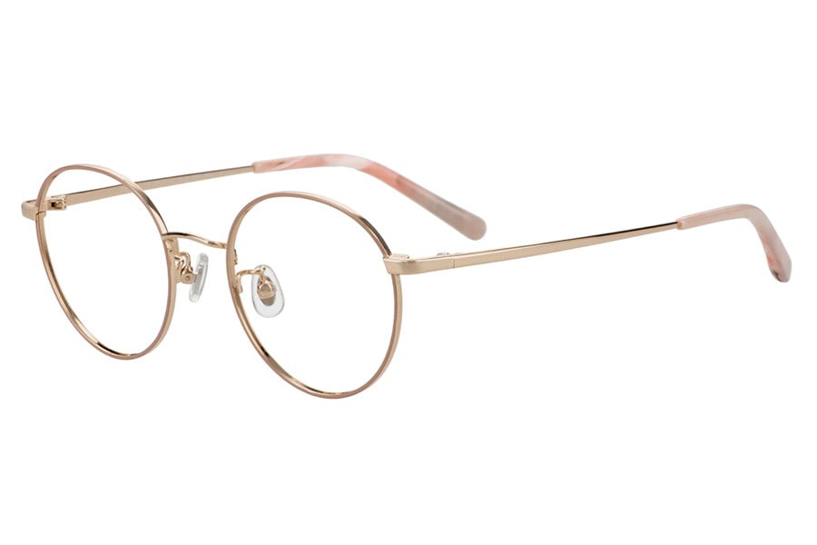 小さめサイズのボストン型メタルフレーム[中顔面短縮みえメガネ