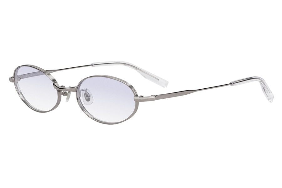 銀製オーバル型 存在感のあるデザインが特徴のオーバル型/SUNCUTGlasses/UV100%CUT