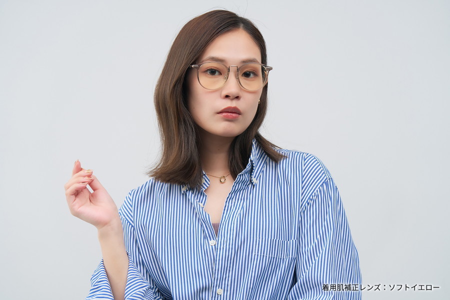 Zoff [鼻高みえメガネ][中顔面短縮みえメガネ]メガネ ブラウン系 FASHION SPRING TREND[鼻高みえメガネ][中顔面短縮みえメガネ
