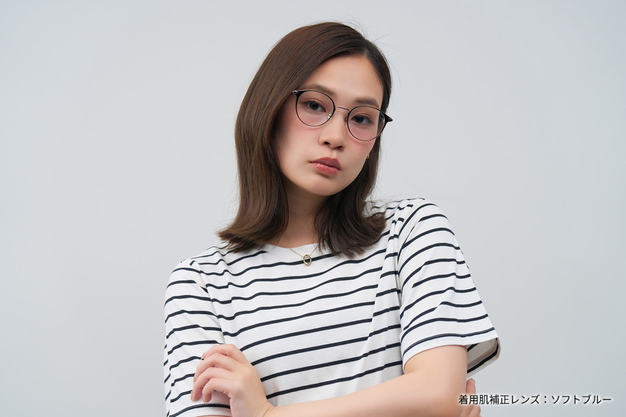 目元に華やかさをプラスするメタルフレーム/CLASSIC[中顔面短縮みえ