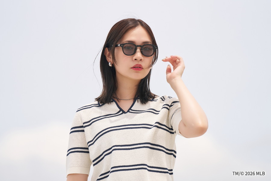 WEB限定価格]Zoff｜MLB ウェリントン型サングラス(ニューヨーク