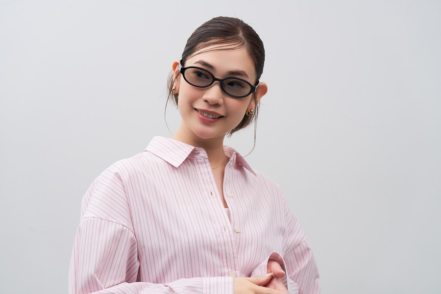 期間限定価格]SUNCUTGlasses/トレンドのオーバル型サングラス