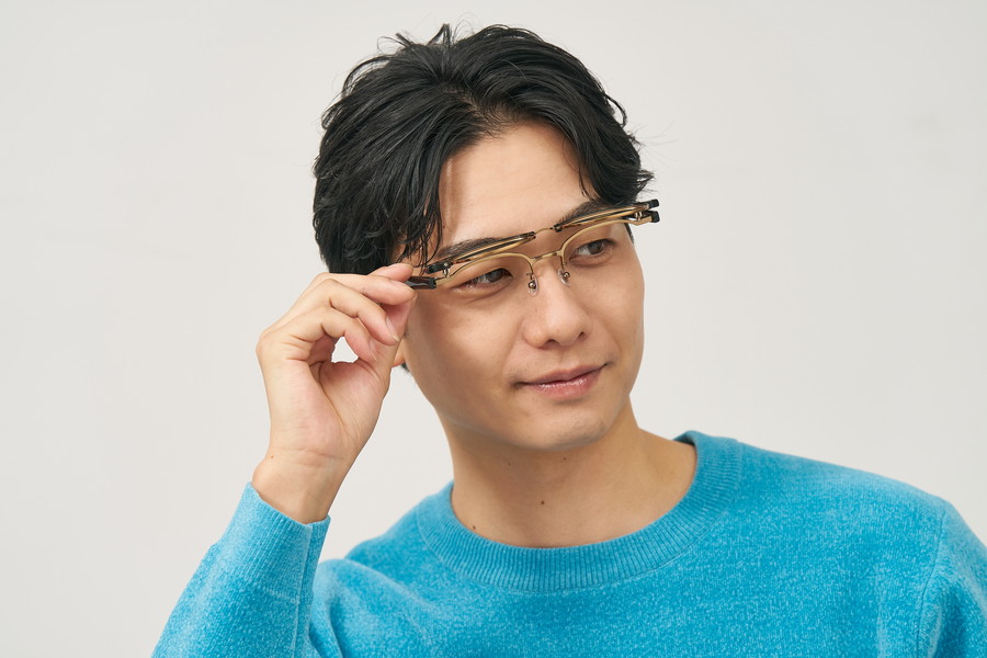 ウェリントン型FLIP UP(跳ね上げ式メガネ)（ZO251031-64A1）｜メガネの