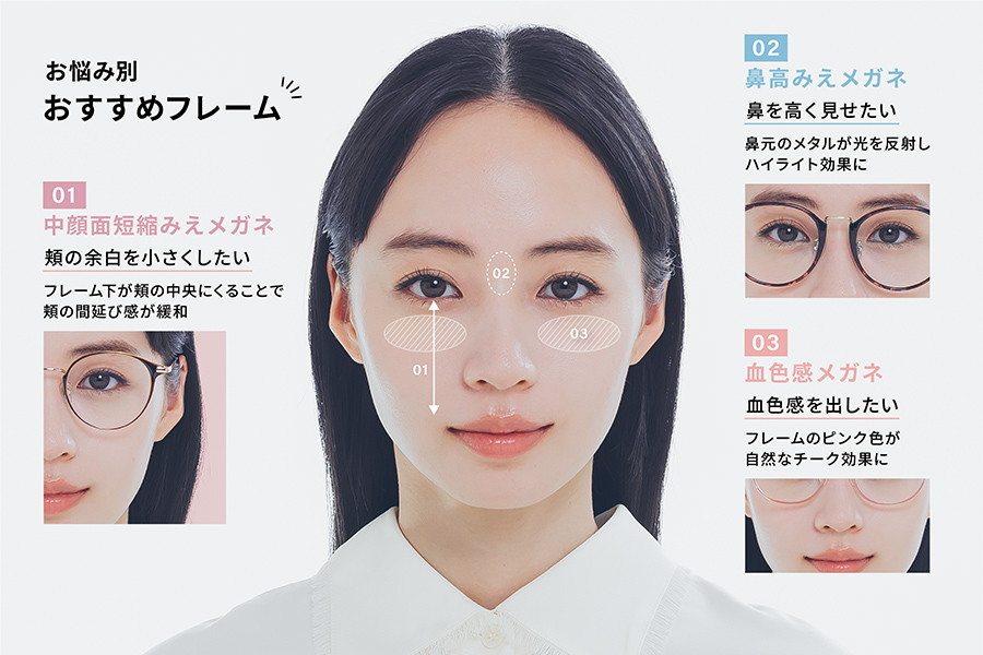 高級感のあるボストン型コンビネーションフレーム[鼻高みえメガネ][中