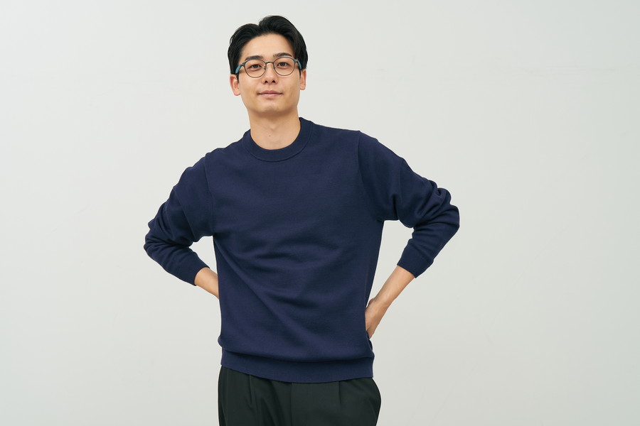 ラバーテンプルが特徴のボストン型メガネ （ZA252007-13F1）｜メガネの