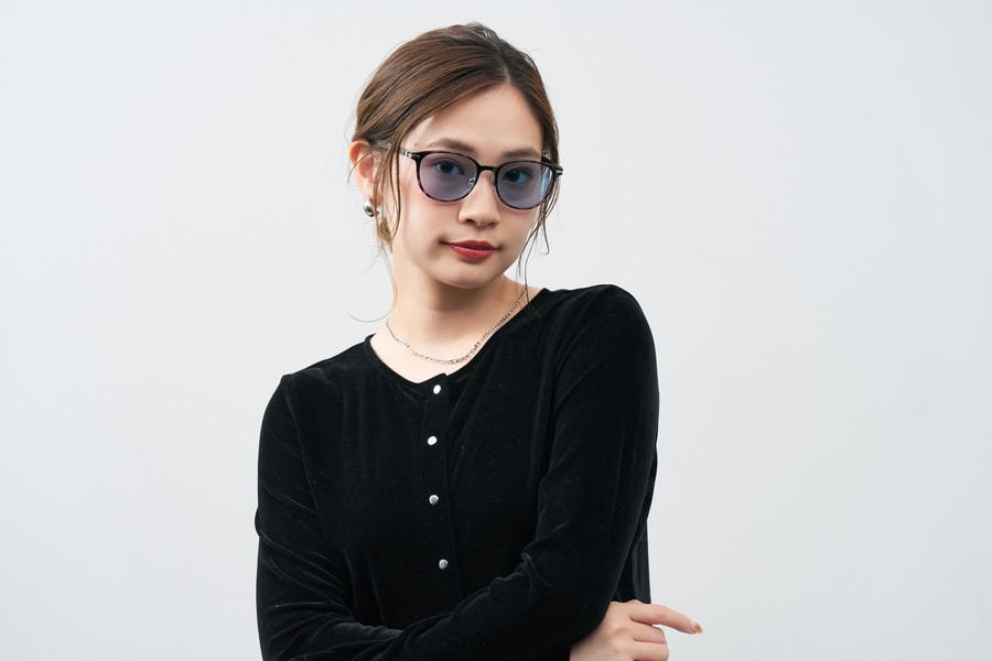 パーソナルカラーサングラス Winter Type ボストン型[WEB限定商品