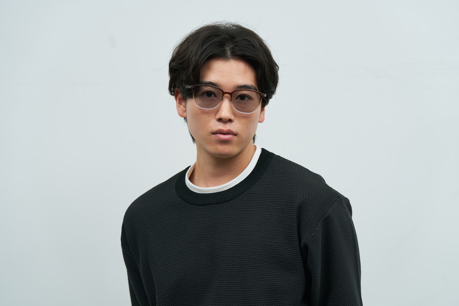 SUNCUTGlasses/UV100%CUT/トレンド感のあるレンズカラーのウェリントン