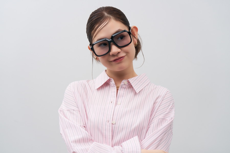 【jseow】 GRAFF 二面鏡　非売品 期間限定価格]SUNCUTGlasses/存在感のあるウェリントン型サングラス
