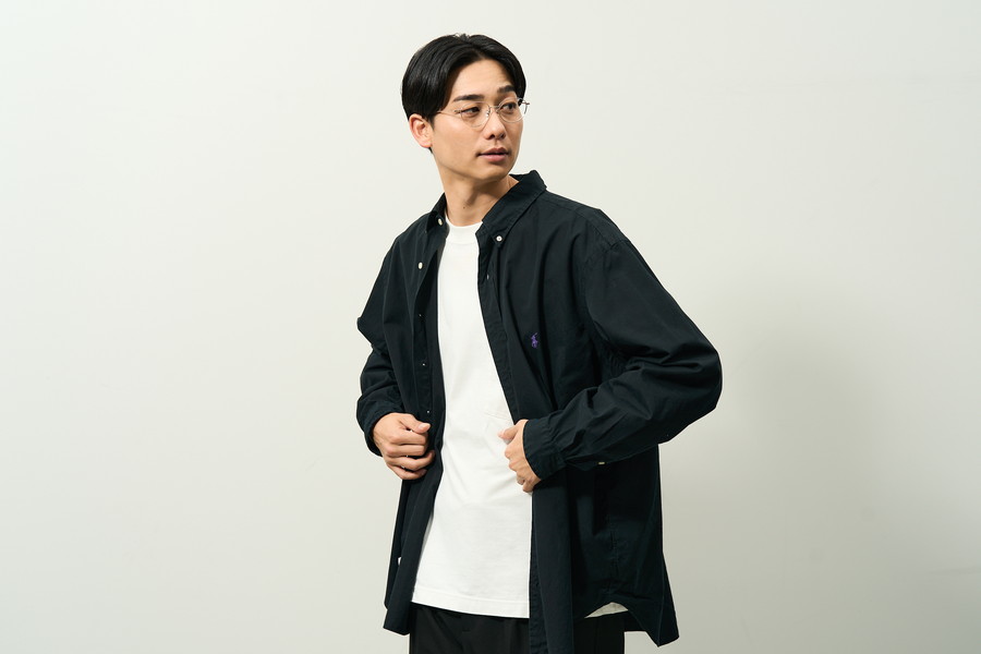 女性らしい優しい印象のオーバル型メガネ