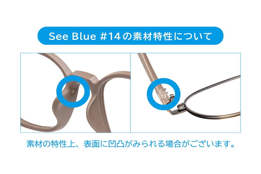 【WEB限定価格】再生プラスチックから生まれたメガネ「See Blue #14」