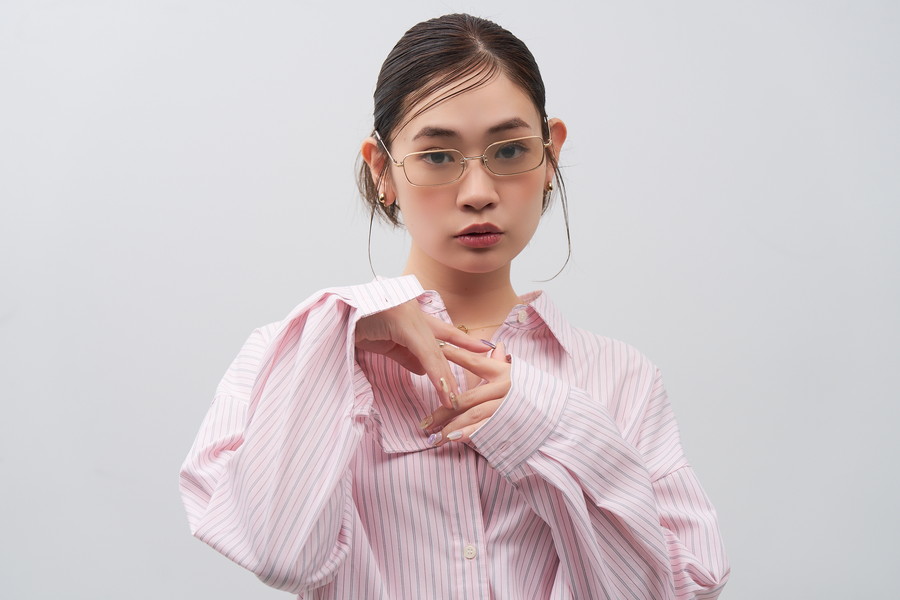 期間限定価格]SUNCUTGlasses/トレンドのスクエア型メタルサングラス