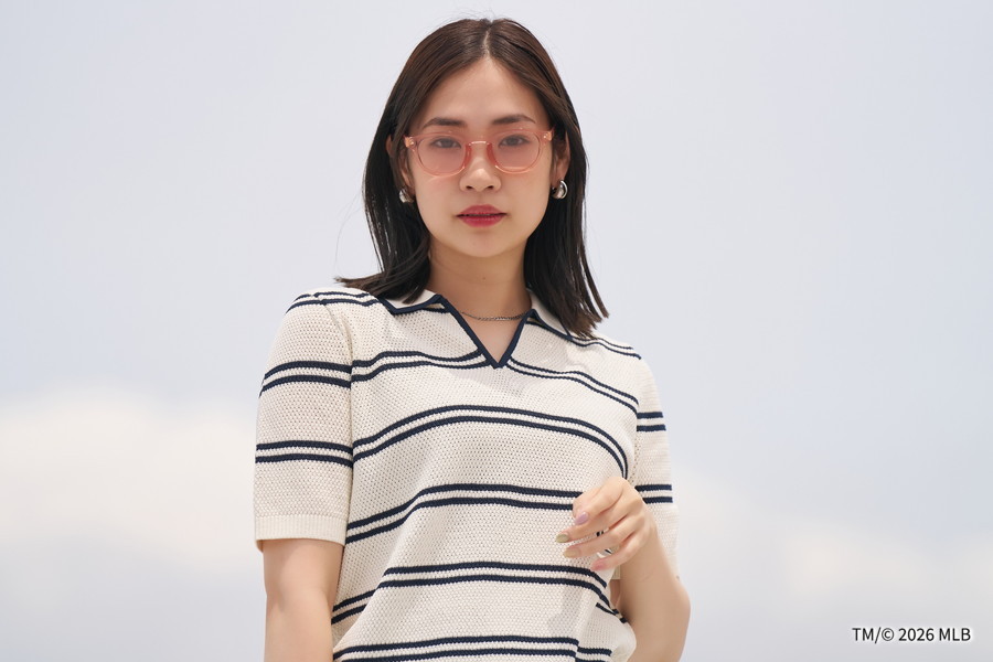 WEB限定価格]Zoff｜MLB ウェリントン型サングラス(ボストン レッド
