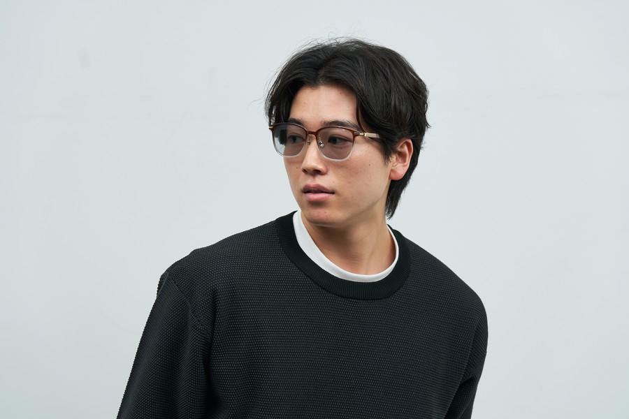 SUNCUTGlasses/UV100%CUT/トレンド感のあるレンズカラーのウェリントン
